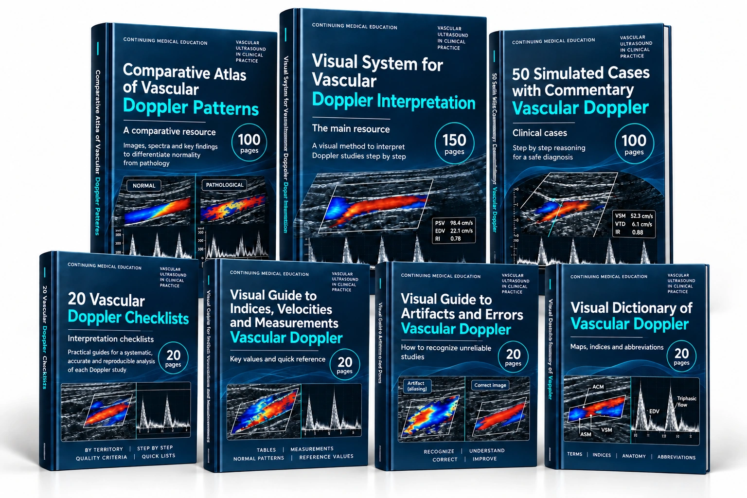 Complete vascular Doppler library: three core books and all four included bonuses